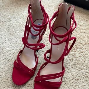 Red Marc Fisher Heels